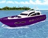 Purple N White Yacht