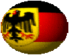 Germany Flag spin globe