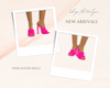 pink puffer heels