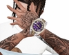 Iced Out Watch Purple