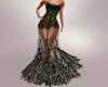 ~CR~Green Lace& Feathers