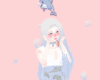 Baby Blue Dolphin, Kawaii,cute,edgy,y2k,brat,bimbo,grunge,goth,emo,alt