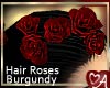 Burgundy Hair Roses
