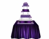 purple-love wedding cake