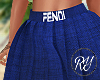 Blue Fendi Skirt