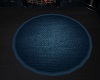 Round Blue Rug