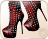 !NC Spike Boots Rosso