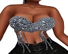 Gloria Silver Tube Top