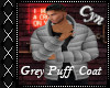 Grey Puff Coat