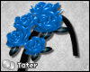 T: Rose HeadBand Blue F