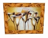 golden lilys wood frame