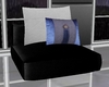 Chair Black w/pillows