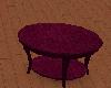 burgundy coffee table
