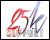 {25K Support Sticker}