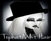 Gothic Tophat/Wht Hair