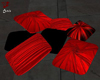 Red en black pillows