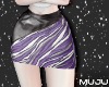 ꒰ zebra mini skirt