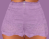 Purple Crochet Shorts