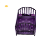 Purple wolf  crib