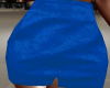 Blue Leather Skirt