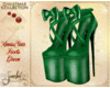 Xmas Star Heels Green