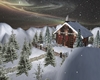 Winter Cabin on Alps