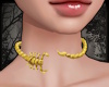 +Scorpion Collar - gold