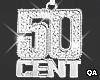 50 Cent Silver Chain