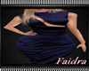Dark blue gown