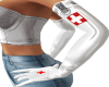 White Latex Nurse Gloves