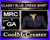 CLASSY BLUE DRESS SHIRT