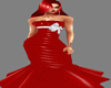 Red Elegant PVC Dress