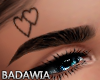 Eyebrow + Heart Tatto