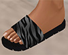 Gray Tiger Stripe Sandals 2 (F)