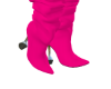 BRIGHT PINK LONG BOOTS