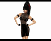 Sexy black mini dress