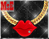 Red Kiss Gold Necklace