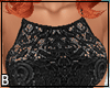 Black Satin Lace Gown