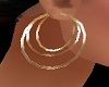 ~CR~Gold Hoops Earrings