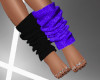 Black/Purple Legwarmers