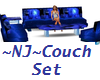 ~NJ~ Blue Couch Set