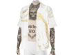 Gold White Shirt