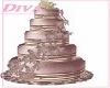 exoticly pink weddn cake