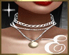 SILVER NECKLACE w GOLD