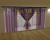 double purple curtain