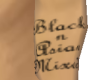 Arm BlacknAsianMixed Tat