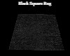 Black Square Rug