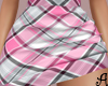 A|Plaid Skirt Light Pink