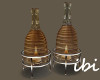 ibi Art Glass Candle Duo