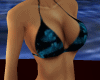 sexy blue black bikini